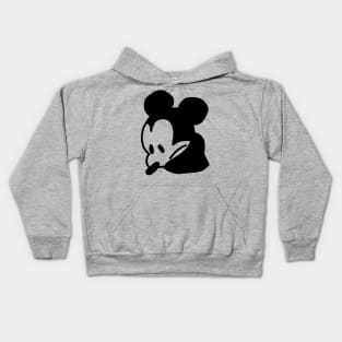 Steamboat Willie Portrait Very Sad Mouse Kids Hoodie